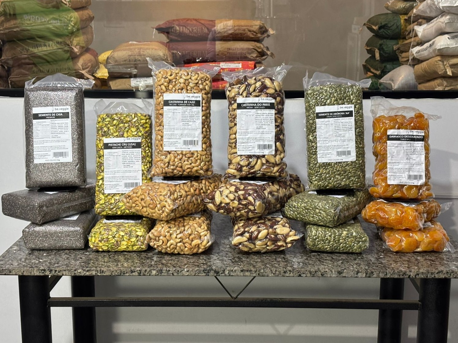 Produtos fracionados à vácuo